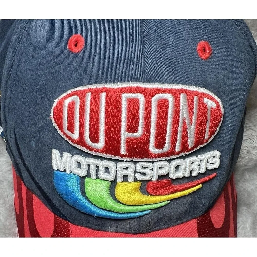 Vintage Jeff Gordon Du Pont Fitted One Size Hat Chase Authentics Nascar Hendrick